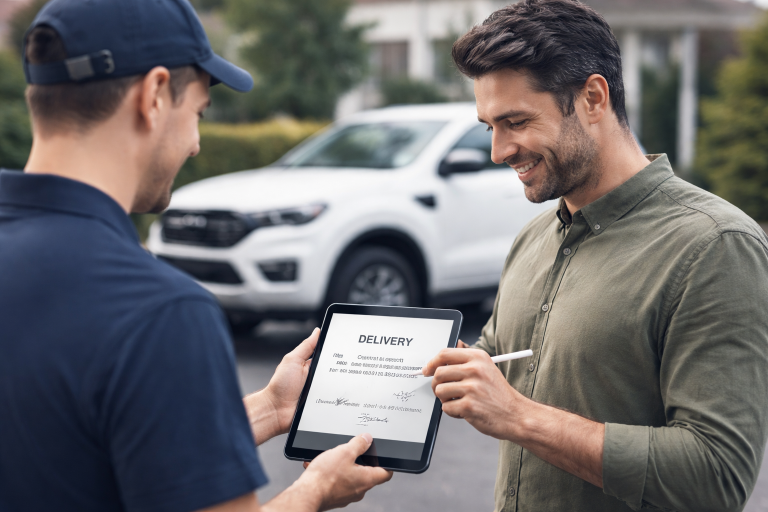 Vehicle delivery process